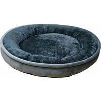 Produktbild von Nobby Hundebett Donut Classic Leif aus Plüsch Grau Größe L