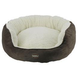 Produktbild von Nobby Hundebett Donut mit Einstieg braun aus Polyester - 60 cm