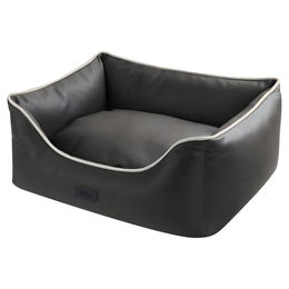 Nobby Hundebett Horia eckig Grau Kunstleder 90 x 75 x 26 cm – Bild 1 von 4