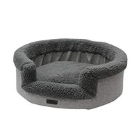 Produktbild von Nobby Hundebett Jasin oval aus Plüsch grau klein