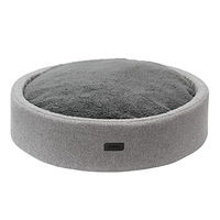 Produktbild von Nobby Hundebett Jasin rund aus Plüsch Grau Ø 80 cm