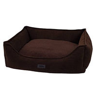 Produktbild von Nobby Hundebett Kamba eckig braun aus Cord 75 x 60 x 23 cm