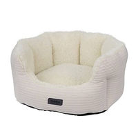 Produktbild von Nobby Hundebett Kamba oval beige aus Cord Größe M