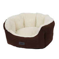 Produktbild von Nobby Hundebett Kamba oval braun aus Cord