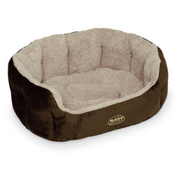 Produktbild von Nobby Hundebett Kamega oval braun 55 x 50 x 21 cm