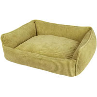 Produktbild von Nobby Hundebett Kirek eckig Cord Limone 60 x 48 x 19 cm