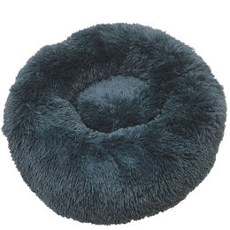 Nobby Hundebett Kuscheldonut Esla aus Plüsch Blau Ø 110 x 35 cm – Bild 1 von 2