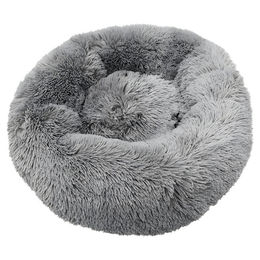 Produktbild von Nobby Hundebett Kuscheldonut Esla aus Plüsch Grau Ø 50 x 20 cm