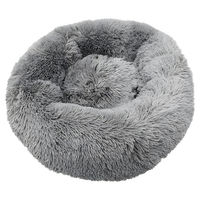 Produktbild von Nobby Hundebett Kuscheldonut Esla aus Plüsch Grau Ø 50 x 20 cm