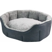 Produktbild von Nobby Hundebett Lica oval aus Plüsch Grau Größe L