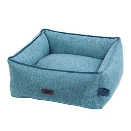 Nobby Hundebett Linou eckig blau aus Stoff 75 x 60 x 23 cm – Bild 1 von 4