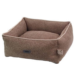 Nobby Hundebett Linou eckig braun Stoff 45 x 40 x 18 cm – Bild 1 von 2