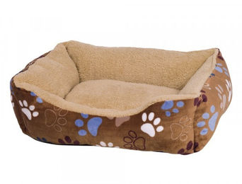 Produktbild von Nobby Hundebett Lissi eckig Classic braun 70x60cm aus Polyester - 1 Stk.