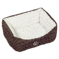 Produktbild von Nobby Hundebett Neiku Plüsch Braun Weiß 75 x 60 x 23 cm