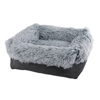 Produktbild von Nobby Hundebett Nuru eckig aus Plüsch Grau 75 x 60 x 23 cm