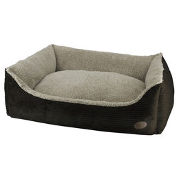 Produktbild von Nobby Hundebett Okawa eckig braun aus Polyester 100 x 80 x 25 cm