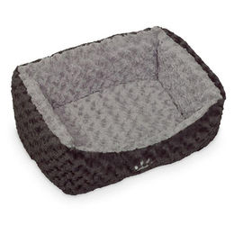Nobby Hundebett Seoli aus Plüsch in Grau Größe L – Bild 1 von 5