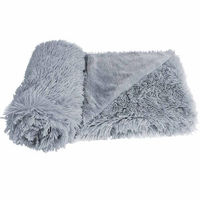 Produktbild von Nobby Hundedecke Esla Classic Plüsch Grau Größe L 100 x 150 cm