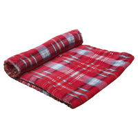 Produktbild von Nobby Hundedecke Fleece Kareli rot 100 x 150 cm - 100 cm