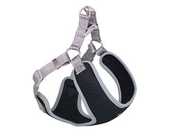 Nobby Hundegeschirr Black Mesh Reflect Grau Größe L – Bild 1 von 3