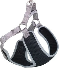 Nobby Hundegeschirr Black Mesh Reflect Grau mit Reflektoren 58-69cm+54cm/20mm - 1 Stk. – Bild 1 von 2