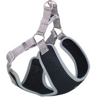 Produktbild von Nobby Hundegeschirr Black Mesh Reflect Grau mit Reflektoren 58-69cm+54cm/20mm - 1 Stk.