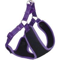Produktbild von Nobby Hundegeschirr Black Mesh Reflect Lila Schwarz 48-56cm - 1 Stk.
