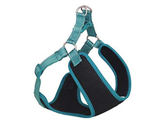 Nobby Hundegeschirr Black Mesh Reflect Türkis Größe L – Bild 1 von 3