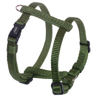 Produktbild von Nobby Hundegeschirr Classic Preno Mini aus Nylon für Welpen und kleine Hunde in Grün Größe XS 30-40 cm
