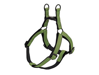 Nobby Hundegeschirr Classic Reflect Soft Nylon lindgrün schwarz Brustumfang 60-86 cm – Bild 1 von 3