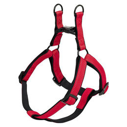 Produktbild von Nobby Hundegeschirr Classic Reflect Soft Nylon rot/schwarz Brustumfang 40-56 cm
