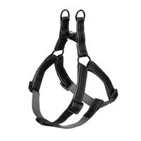 Produktbild von Nobby Hundegeschirr Classic Reflect Soft Nylon Schwarz Grau Brustumfang 60-86 cm