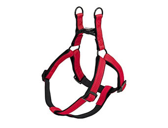 Nobby Hundegeschirr Classic Reflect Soft Nylon Schwarz Grau Rot Größe M – Bild 1 von 2