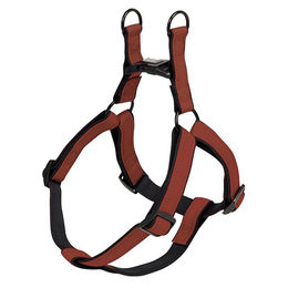 Nobby Hundegeschirr Classic Reflect Soft Terracotta Schwarz aus Nylon – Bild 1 von 2