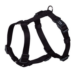 Nobby Hundegeschirr Classic Schwarz aus Nylon Grösse M-L für grosse Rassen Brustumfang 50-70 cm – Bild 1 von 4