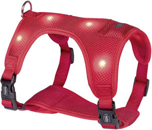 Nobby Hundegeschirr Flash Mesh rot Größe M wasserabweisend aus Nylon - 1 Stk. – Bild 1 von 4