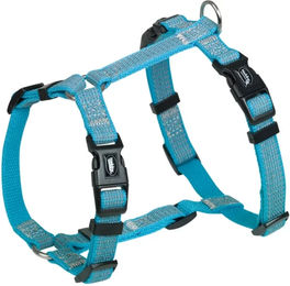 Nobby Hundegeschirr Full Reflect aus Nylon Hellblau Größe L-XL – Bild 1 von 2