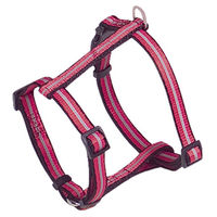Produktbild von Nobby Hundegeschirr Mini Reflect für Welpen aus Nylon in Rot mit Reflektoren 25-35 cm