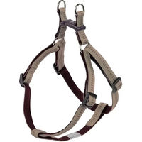 Produktbild von Nobby Hundegeschirr Soft Grip aus Nylon Beige Braun L/XL (Brustumfang 60-86 cm)
