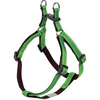 Produktbild von Nobby Hundegeschirr Soft Grip aus Nylon hellgrün/braun Größe XL Brustumfang 60-86 cm