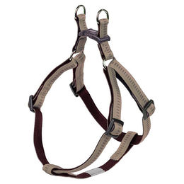 Nobby Hundegeschirr Soft Grip aus Nylon in Beige/Braun mit Brustumfang 40-56 cm – Bild 1 von 3