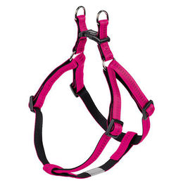 Nobby Hundegeschirr Soft Grip aus Nylon in Fuchsia/Schwarz S/M (40-56 cm Brustumfang) – Bild 1 von 4