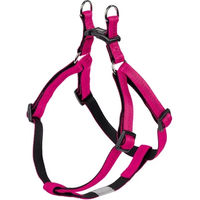 Produktbild von Nobby Hundegeschirr Soft Grip Nylon Rosa Schwarz XL Brustumfang 60-86 cm