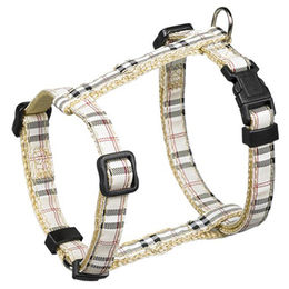 Nobby Hundegeschirr Tartan Beige aus Nylon für Welpen und kleine Hunde 20-35 cm – Bild 1 von 2