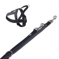 Produktbild von Nobby Hundegeschirr und Leine Set Classic Preno Schwarz Grau S-M