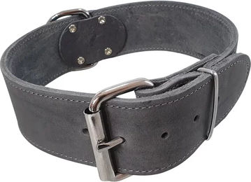 Nobby Hundehalsband aus Leder Grau Größe XL Breite 50 mm – Bild 1 von 2