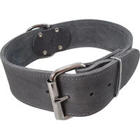 Produktbild von Nobby Hundehalsband aus Leder Grau Größe XL Breite 50 mm