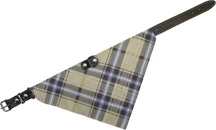 Produktbild von Nobby Hundehalsband aus Leder mit Bandana in Braun 45 cm