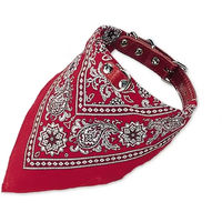 Produktbild von Nobby Hundehalsband aus Leder mit Bandana in Rot 35 cm