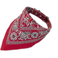 Produktbild von Nobby Hundehalsband aus Leder mit Bandana in Rot Grösse L 70 cm